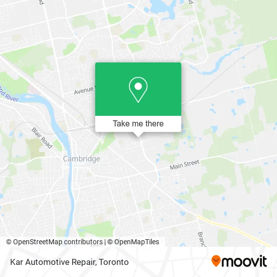 Kar Automotive Repair map