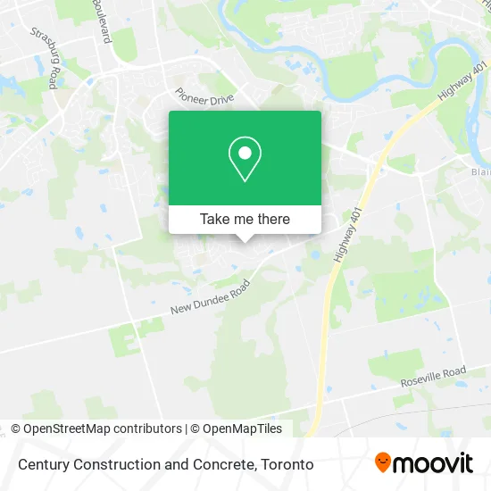 Century Construction and Concrete map