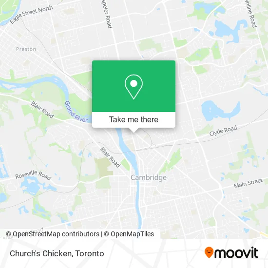 Church's Chicken map