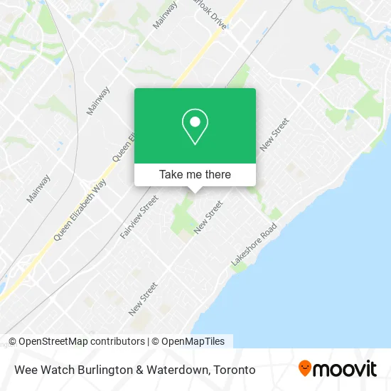 Wee Watch Burlington & Waterdown map