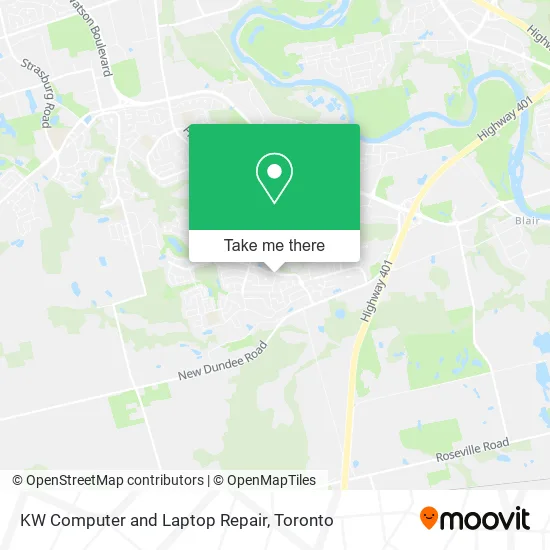 KW Computer and Laptop Repair map