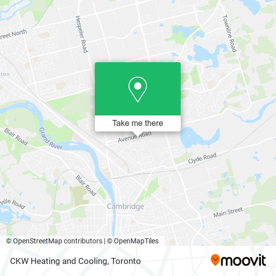 CKW Heating and Cooling map