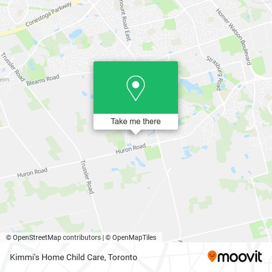 Kimmi's Home Child Care map