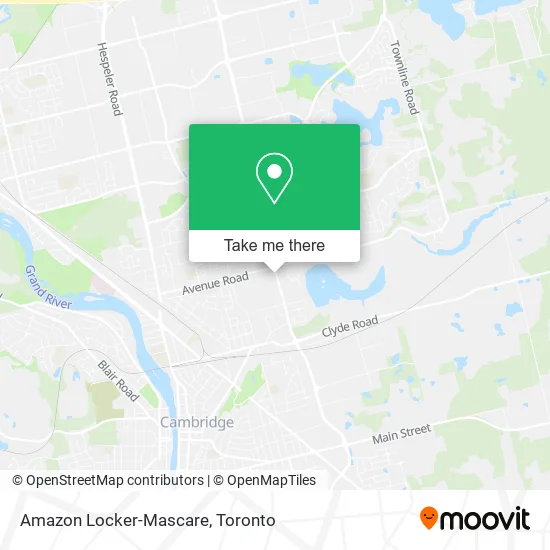 Amazon Locker-Mascare map