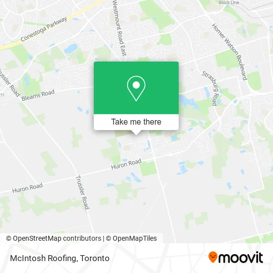 McIntosh Roofing map