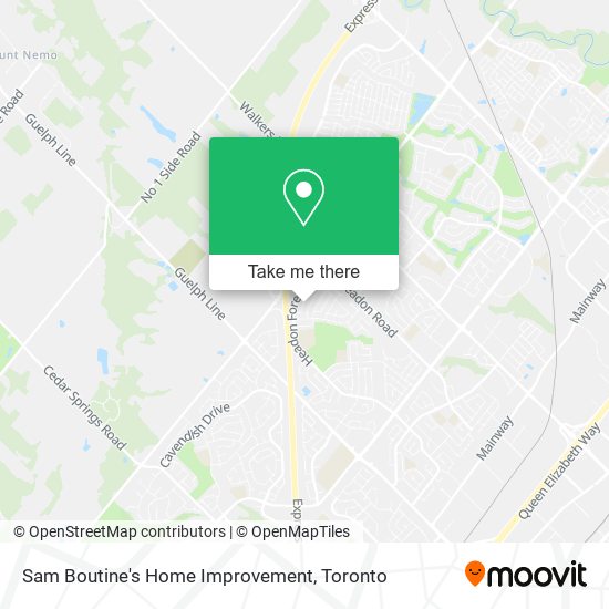 Sam Boutine's Home Improvement map