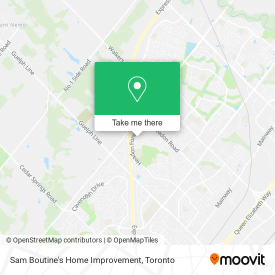 Sam Boutine's Home Improvement map