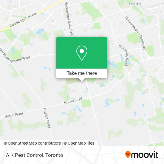 A K Pest Control map