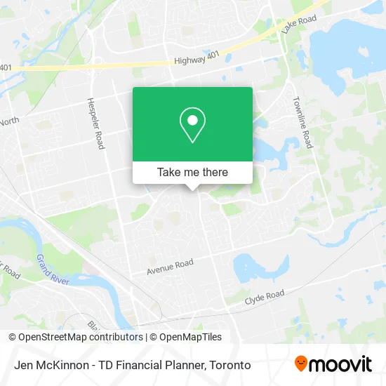 Jen McKinnon - TD Financial Planner map