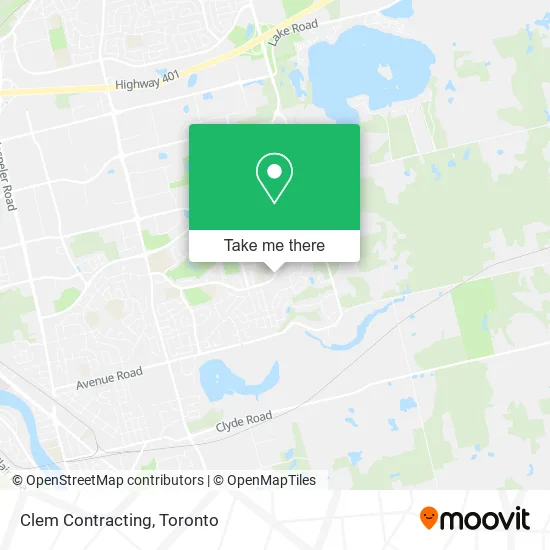 Clem Contracting map
