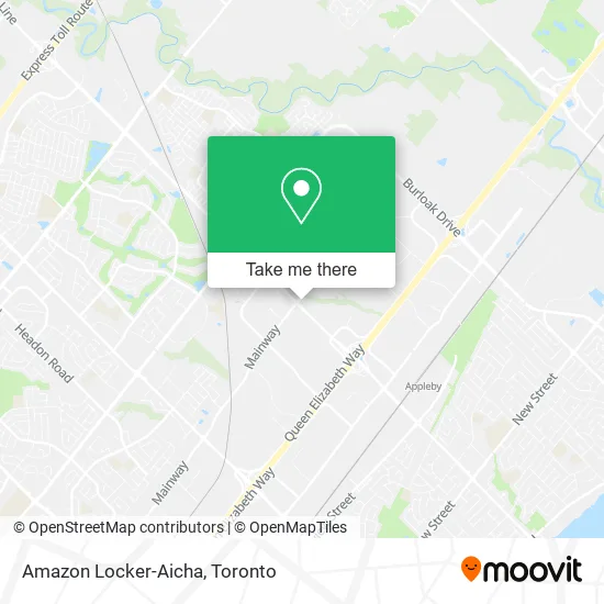 Amazon Locker-Aicha map