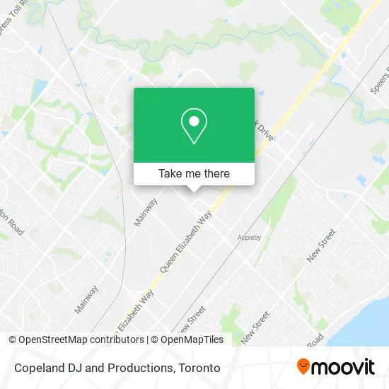 Copeland DJ and Productions map
