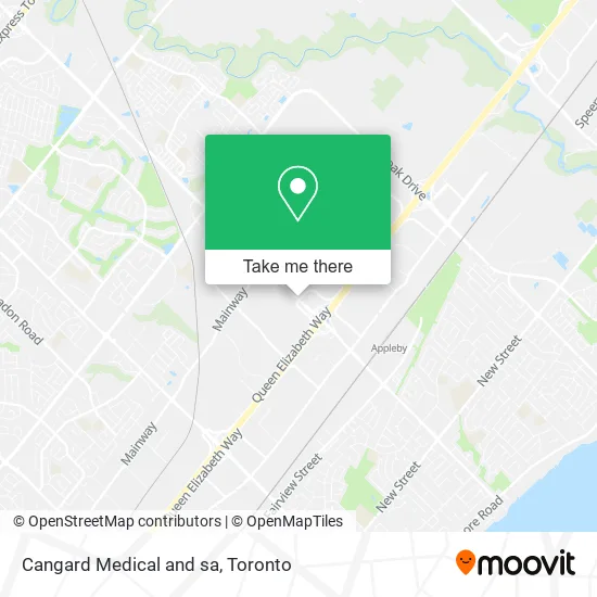 Cangard Medical and sa map