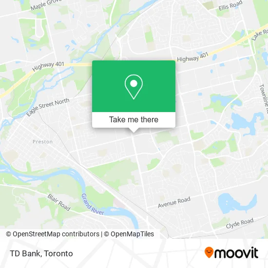 TD Bank map