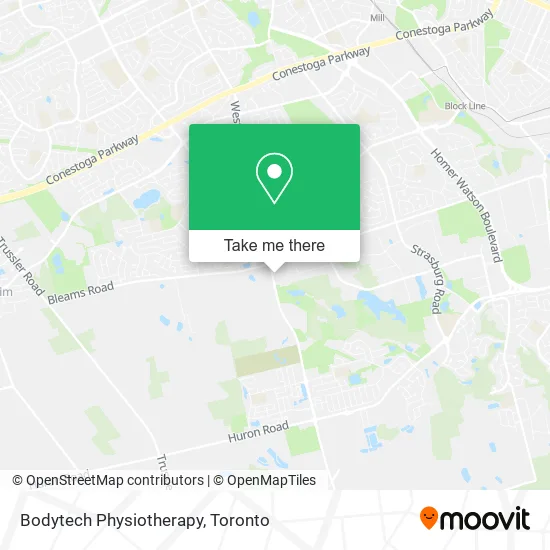 Bodytech Physiotherapy map