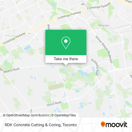 RDK Concrete Cutting & Coring map