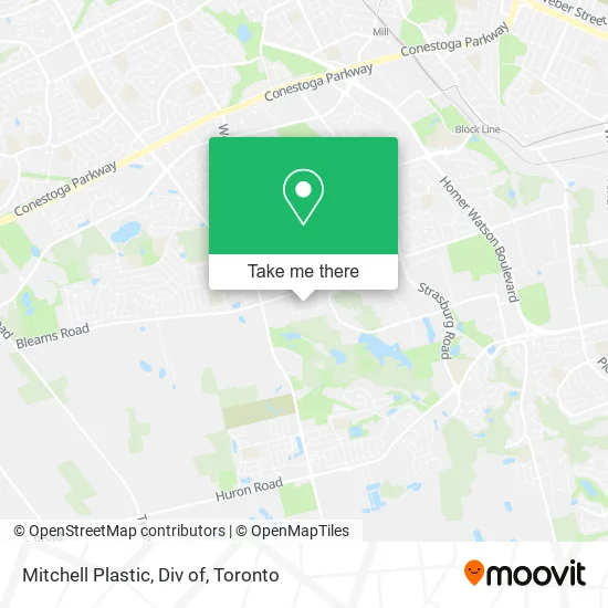 Mitchell Plastic, Div of map