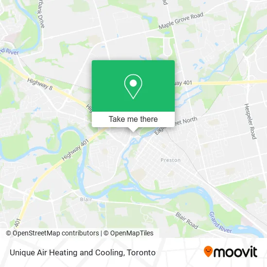Unique Air Heating and Cooling map