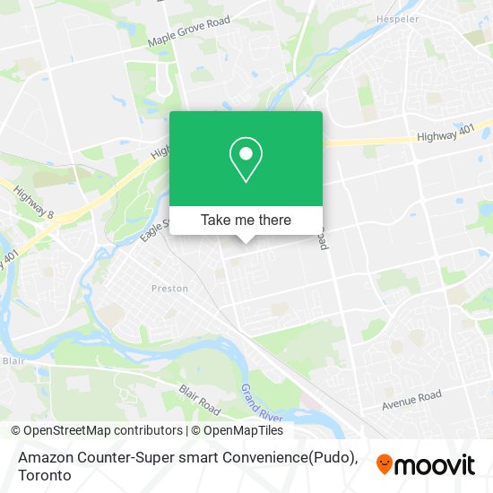 Amazon Counter-Super smart Convenience(Pudo) map