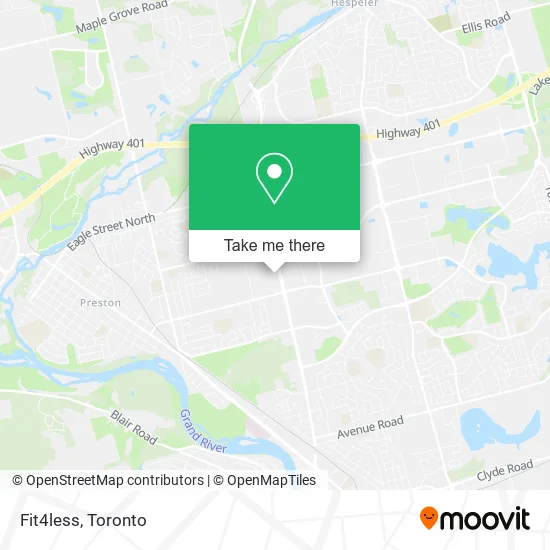 Fit4less map