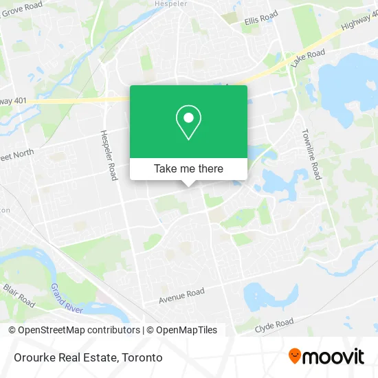Orourke Real Estate map