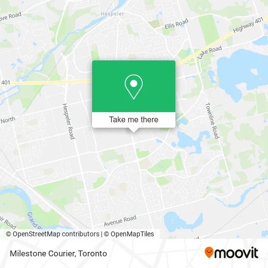 Milestone Courier map