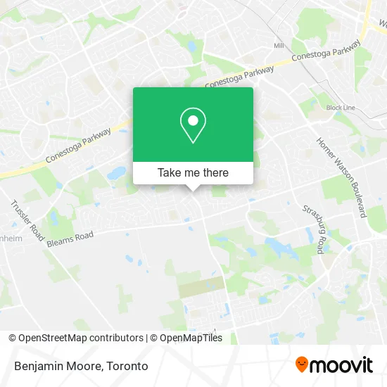 Benjamin Moore map