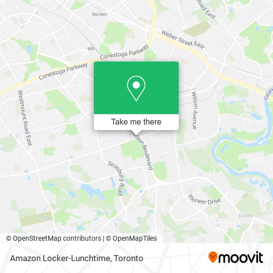 Amazon Locker-Lunchtime map