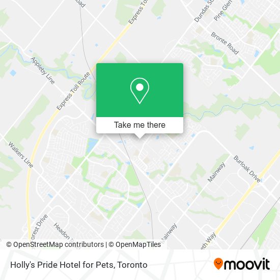 Holly's Pride Hotel for Pets map