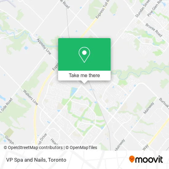 VP Spa and Nails map