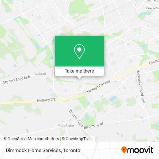 Dimmock Home Services map