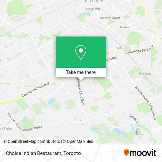Choice Indian Restaurant plan