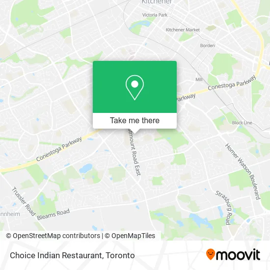 Choice Indian Restaurant map