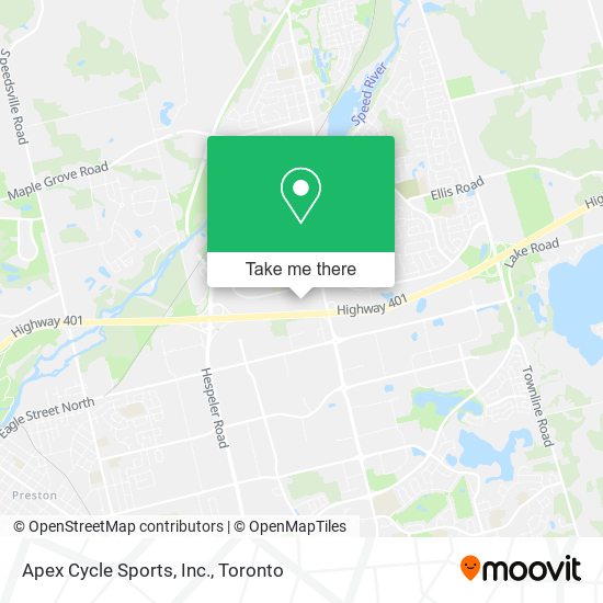 Apex Cycle Sports, Inc. map