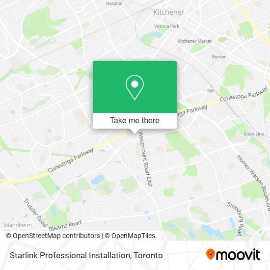 Starlink Professional Installation map