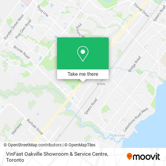 VinFast Oakville Showroom & Service Centre map