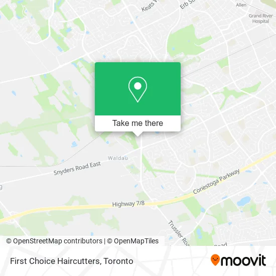 First Choice Haircutters map