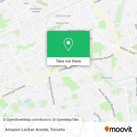 Amazon Locker-Aronte map