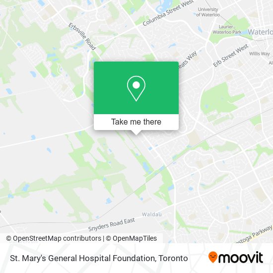 St. Mary's General Hospital Foundation map