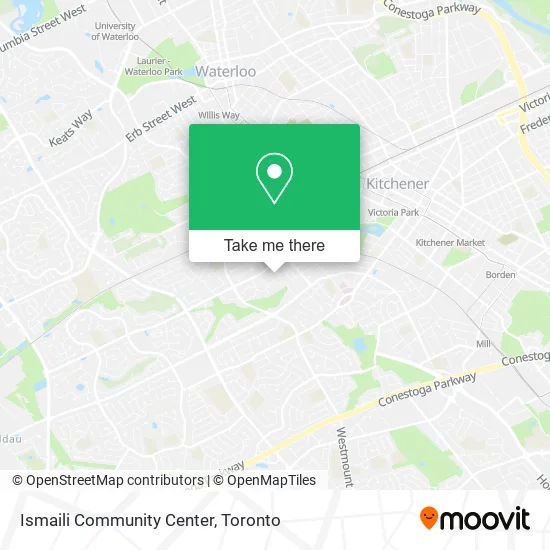 Ismaili Community Center map