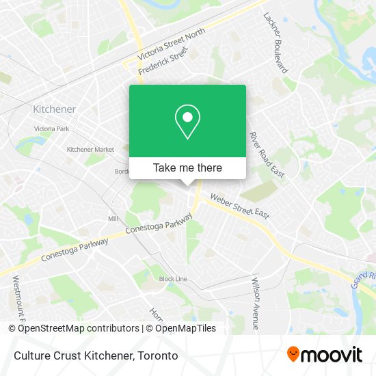 Culture Crust Kitchener map