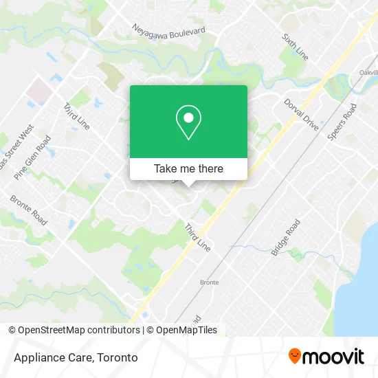 Appliance Care map