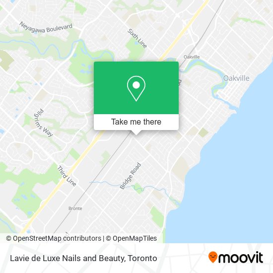 Lavie de Luxe Nails and Beauty map