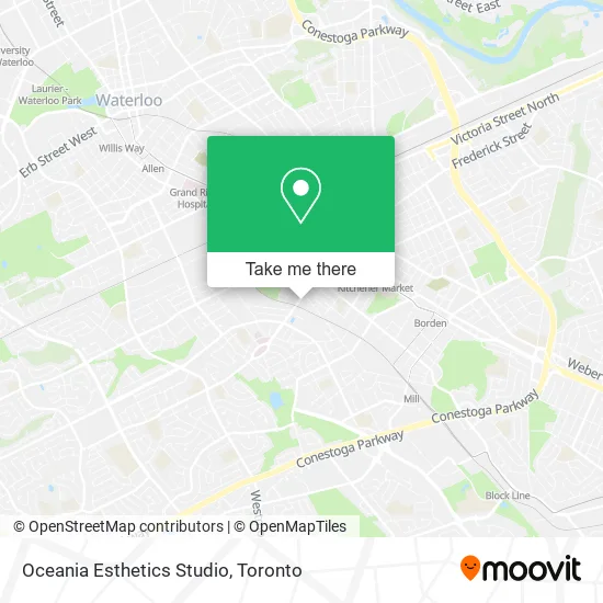 Oceania Esthetics Studio map
