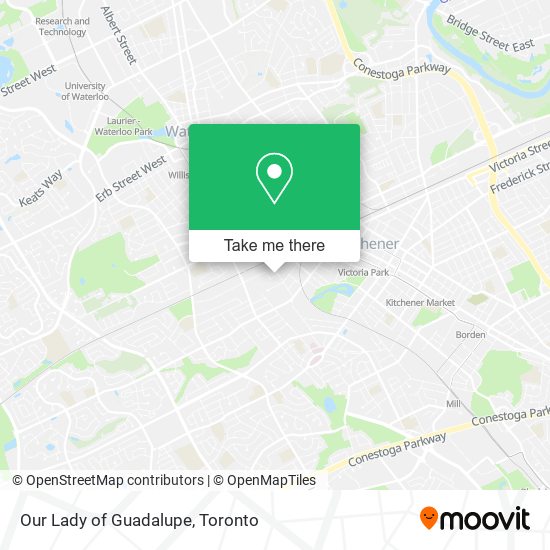 Our Lady of Guadalupe map