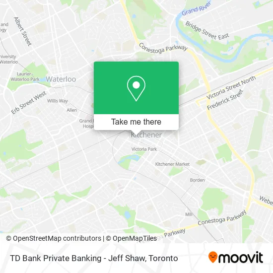 TD Bank Private Banking - Jeff Shaw map