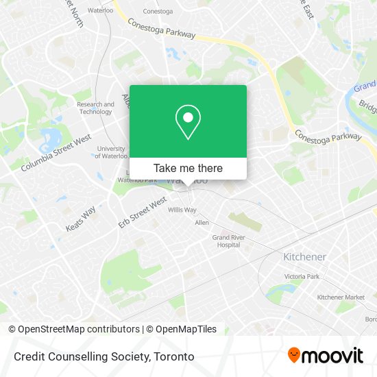 Credit Counselling Society map