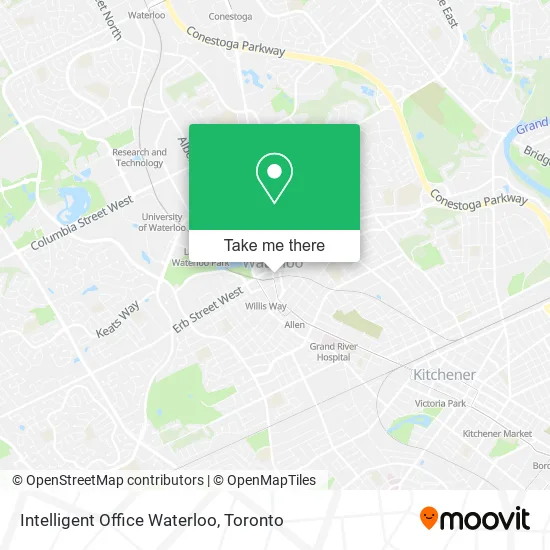 Intelligent Office Waterloo map