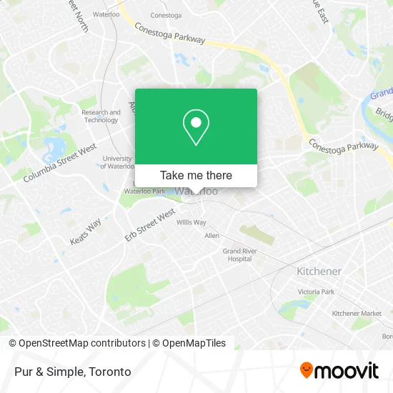 Pur & Simple map