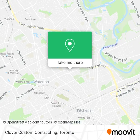 Clover Custom Contracting map